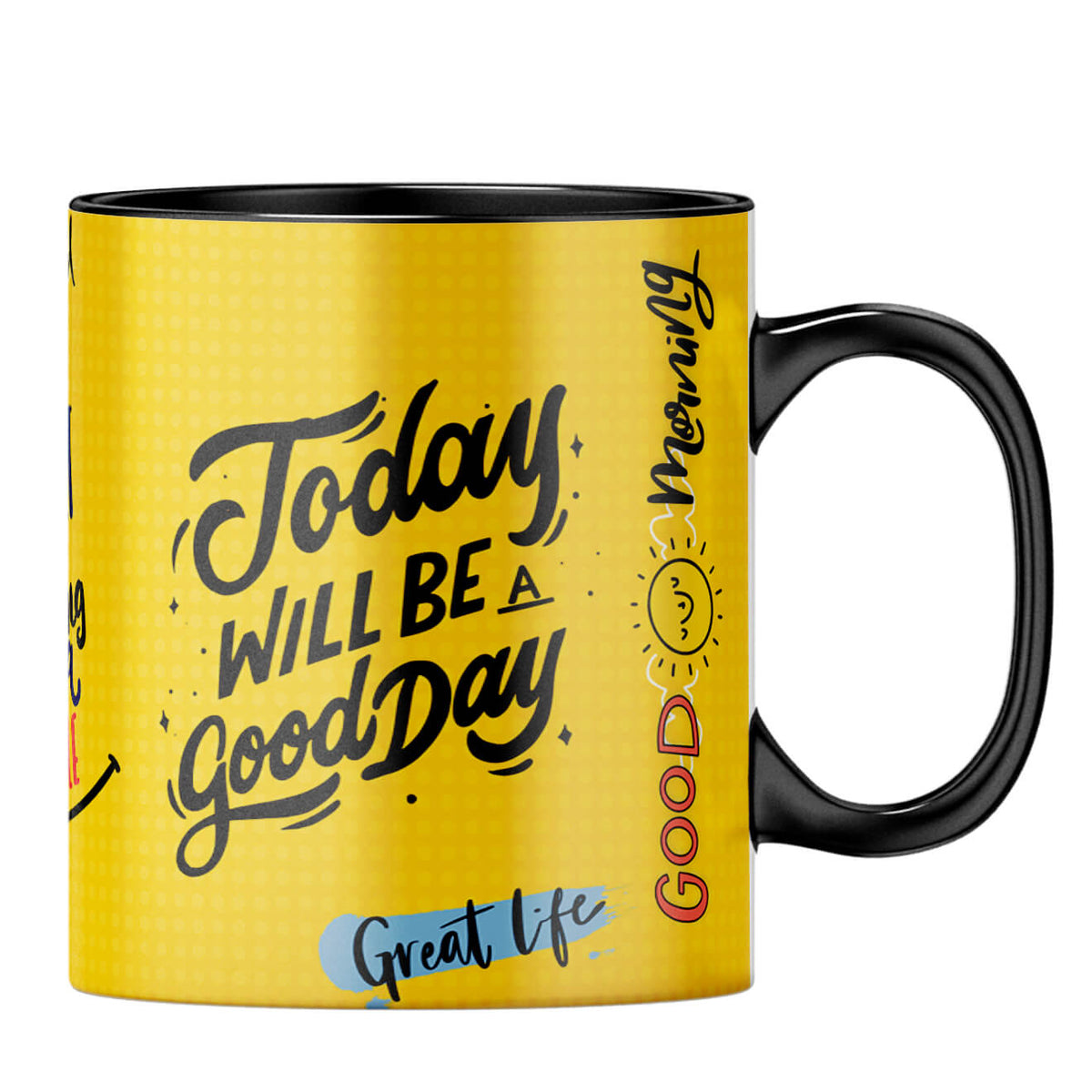 Keep Smiling Coffee Mug Coffee MugB-Black