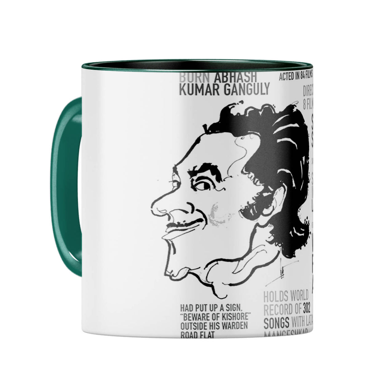 Kishore Kumar Coffee Mug Dark Green