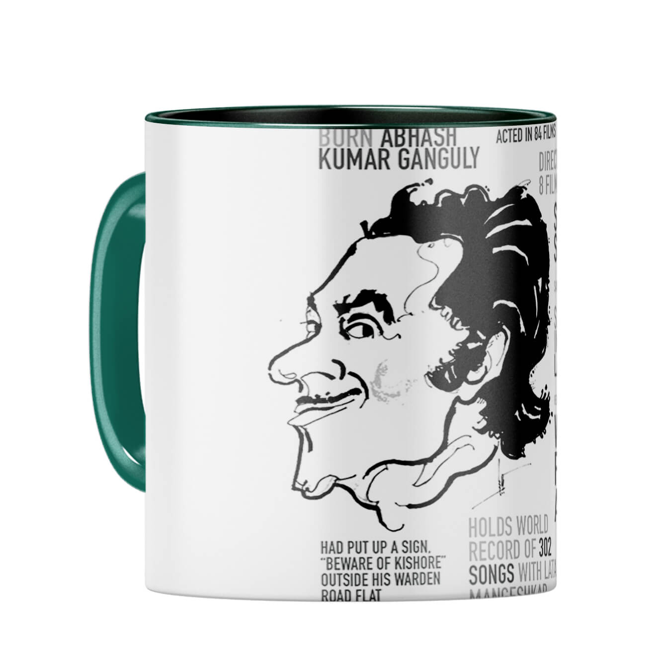 Kishore Kumar Coffee Mug Dark Green