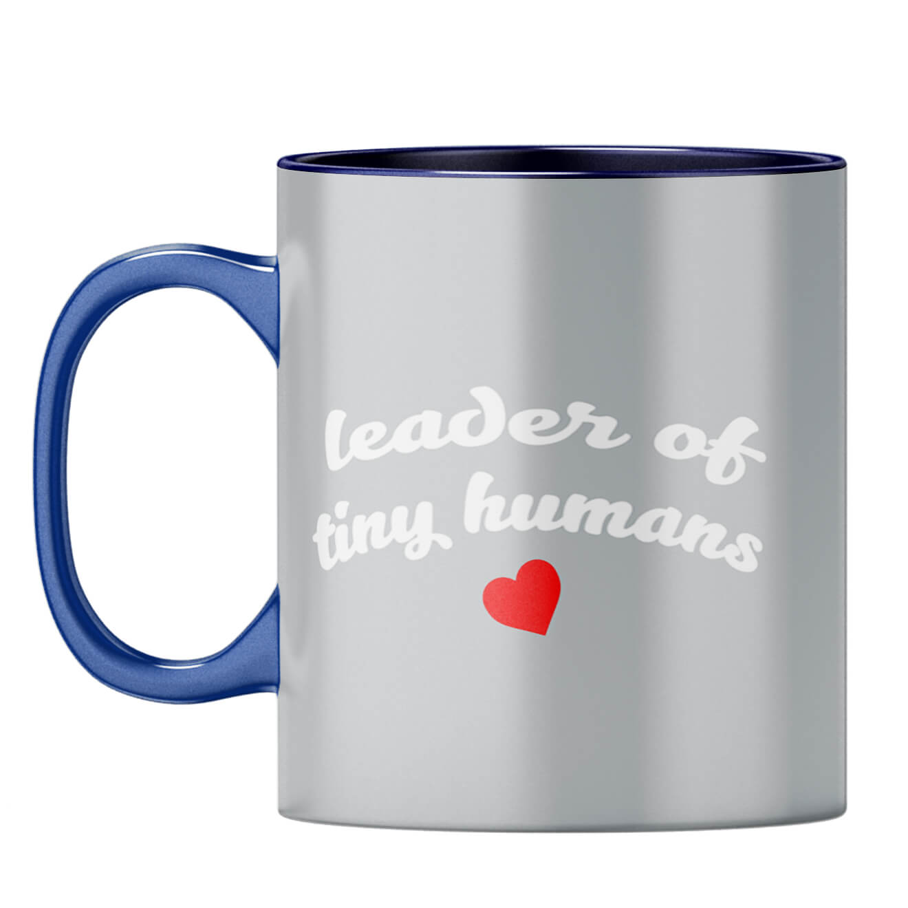 Leader of Tiny Human Coffee Mug Dark Blue