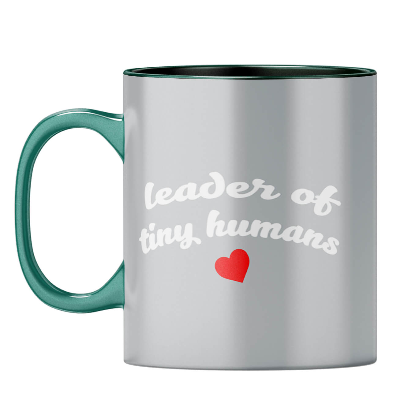 Leader of Tiny Human Coffee Mug Dark Green
