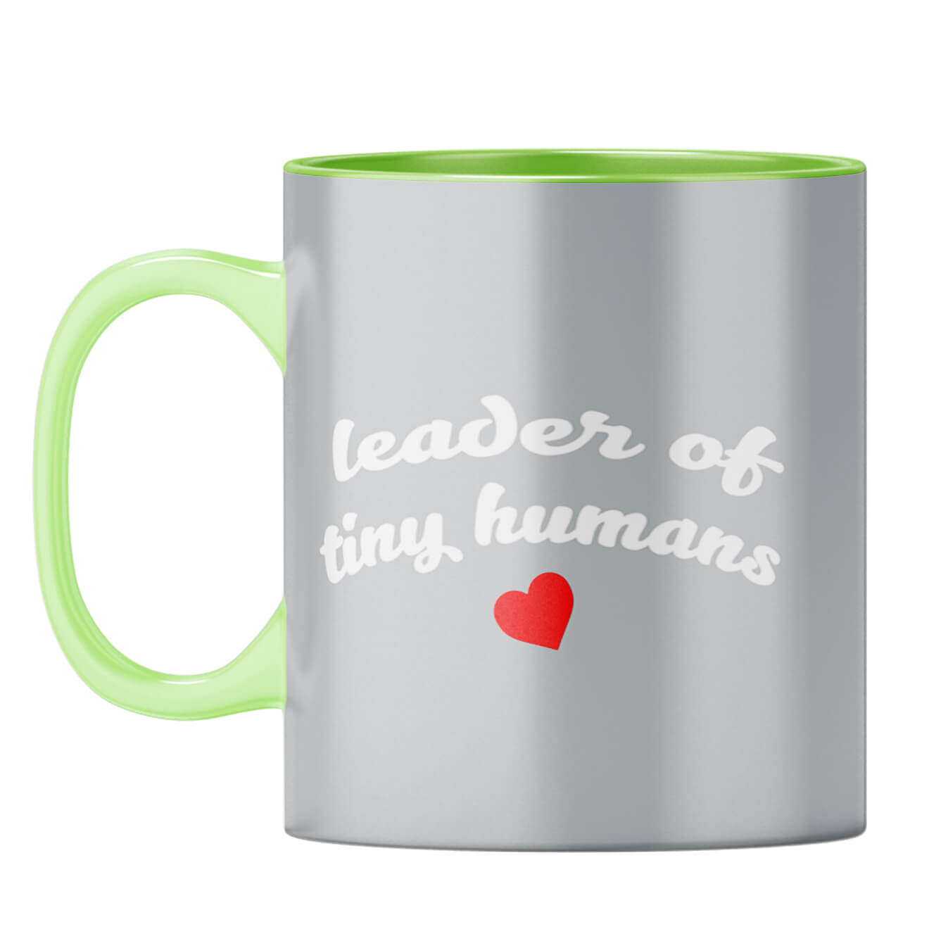 Leader of Tiny Human Coffee Mug Light Green