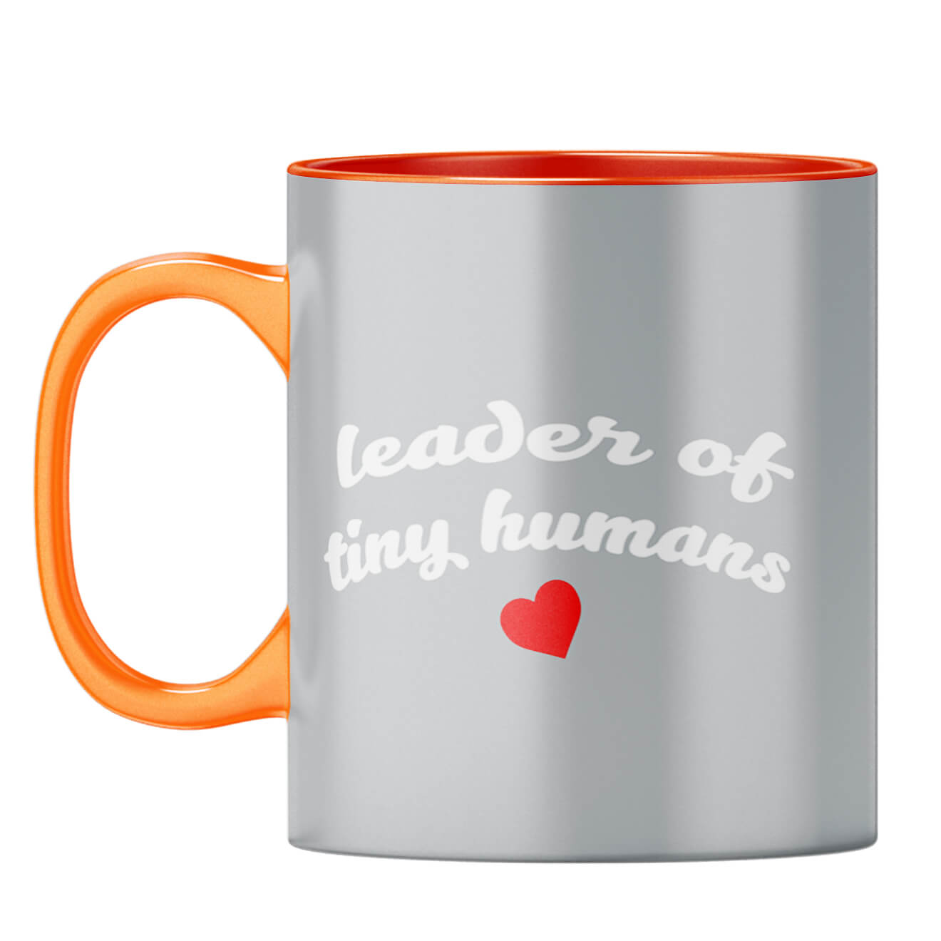 Leader of Tiny Human Coffee Mug Orange