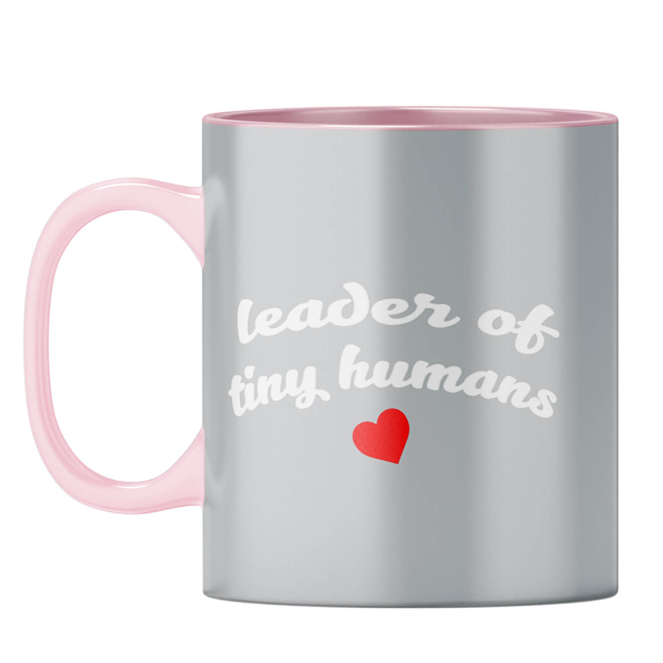 Leader of Tiny Human Coffee Mug Pink