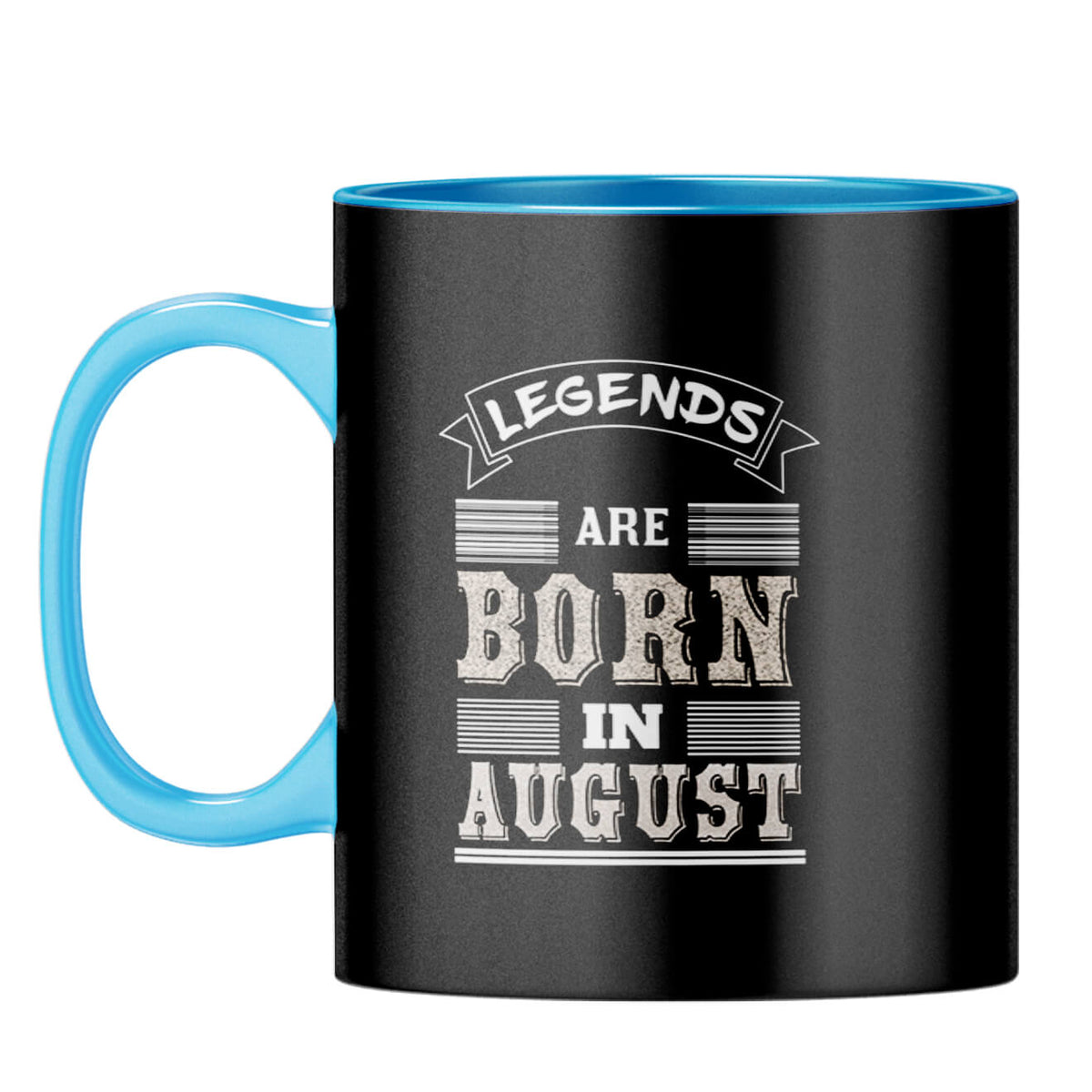 Legends Born in August Coffee Mug Light Blue