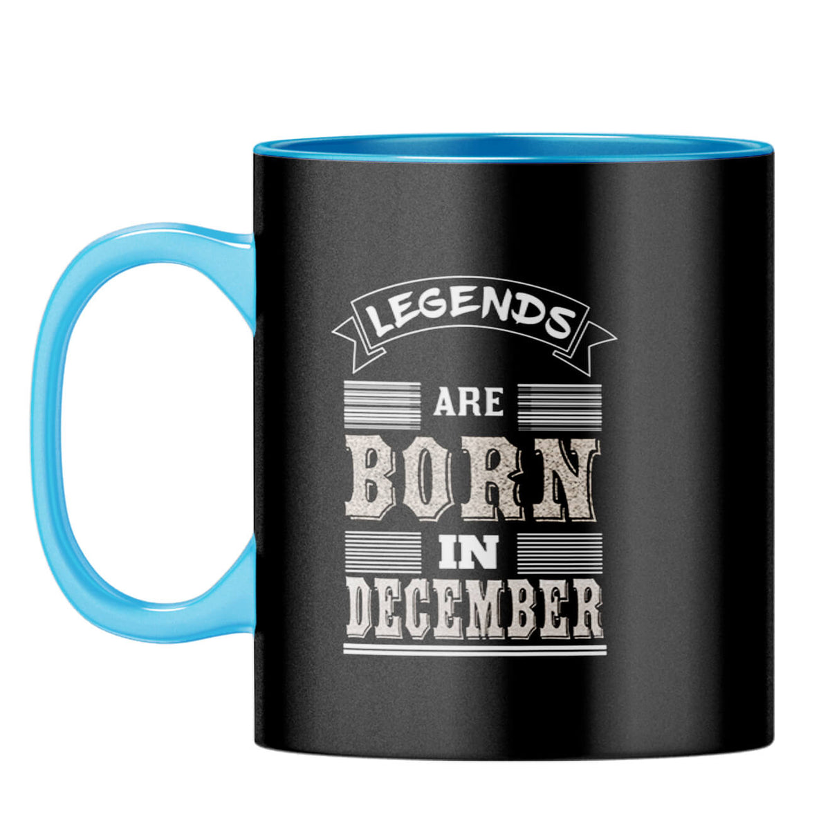 Legends Born in December Coffee Mug Light Blue