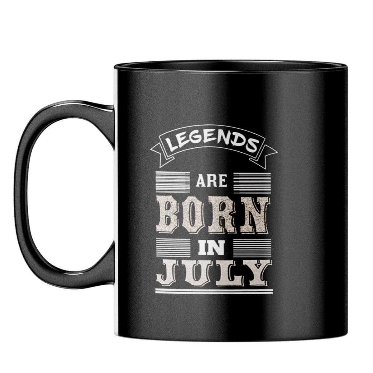 Legends Born in July Coffee Mug Black