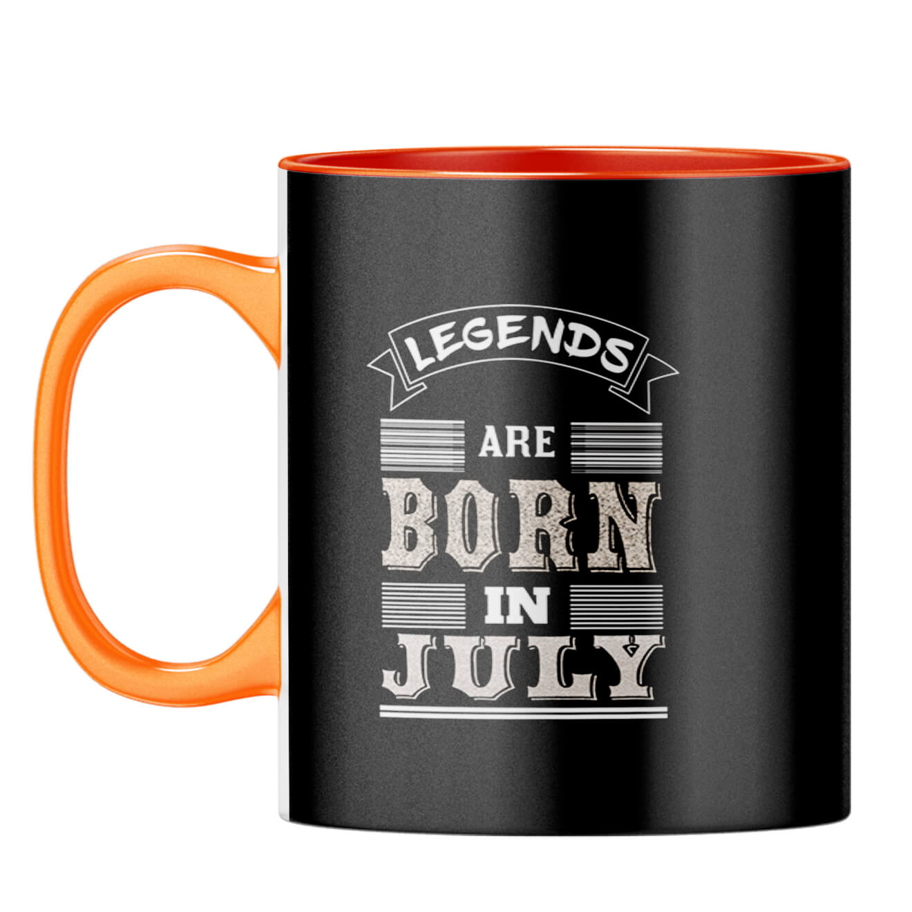 Legends Born in July Coffee Mug Orange