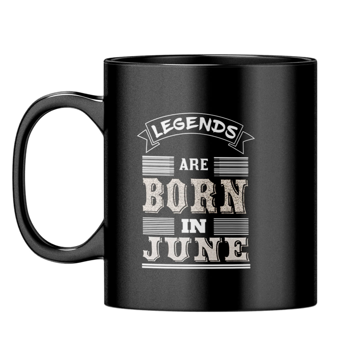 Legends Born in June Coffee Mug Black