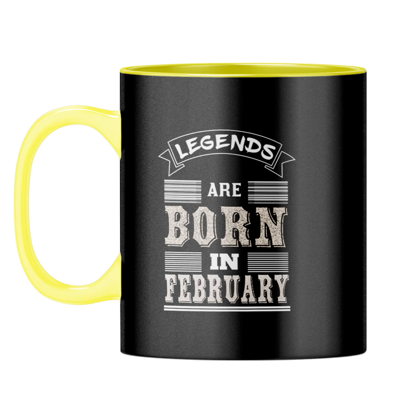 Legends Born in March Coffee Mug Yellow