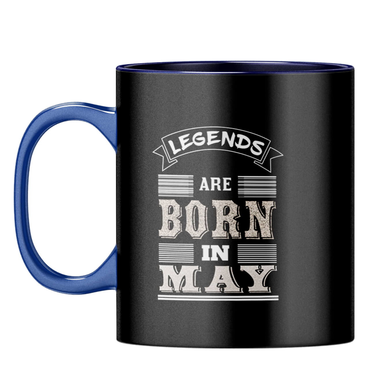 Legends Born in May Coffee Mug Dark Blue