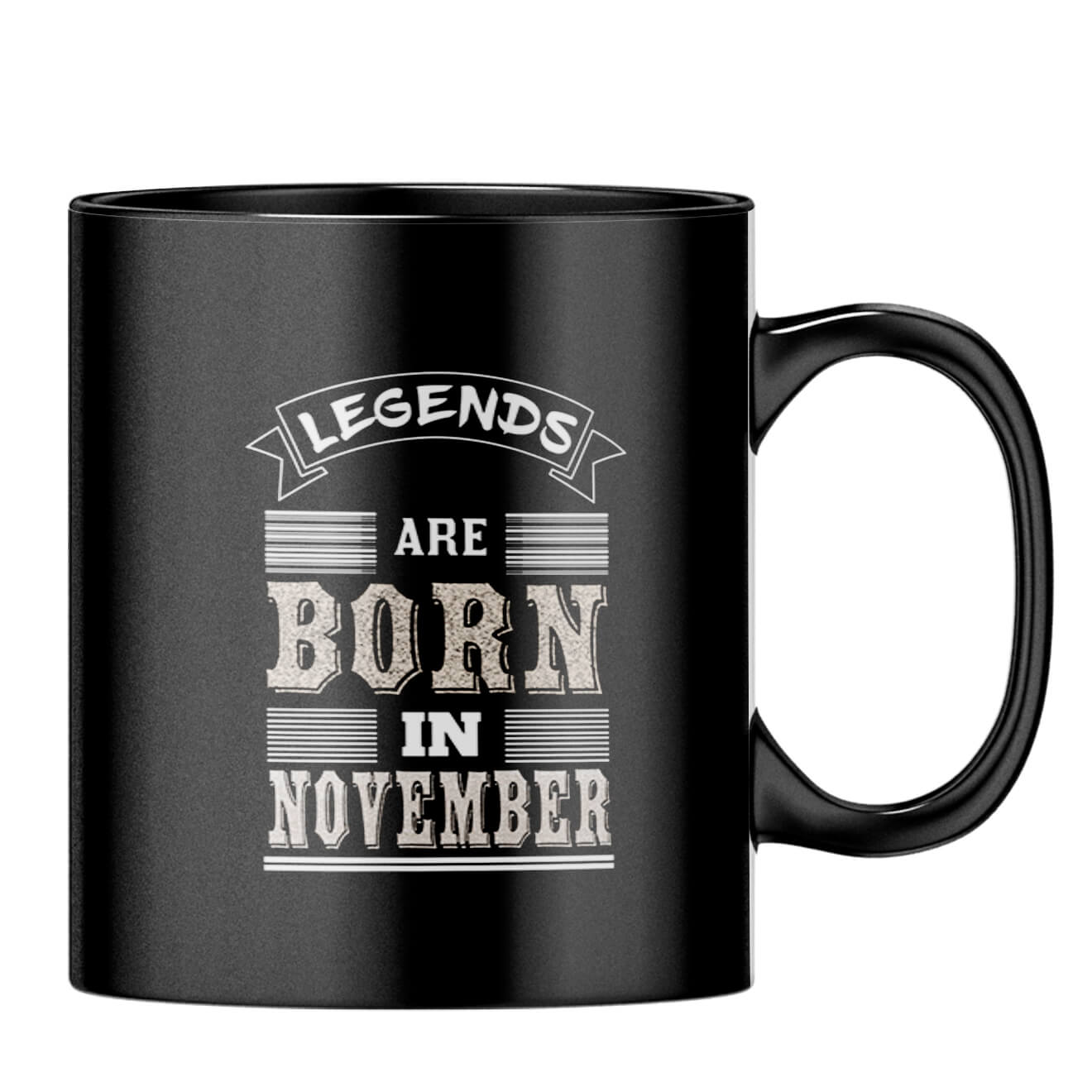 Legends Born in November Coffee MugB-Black
