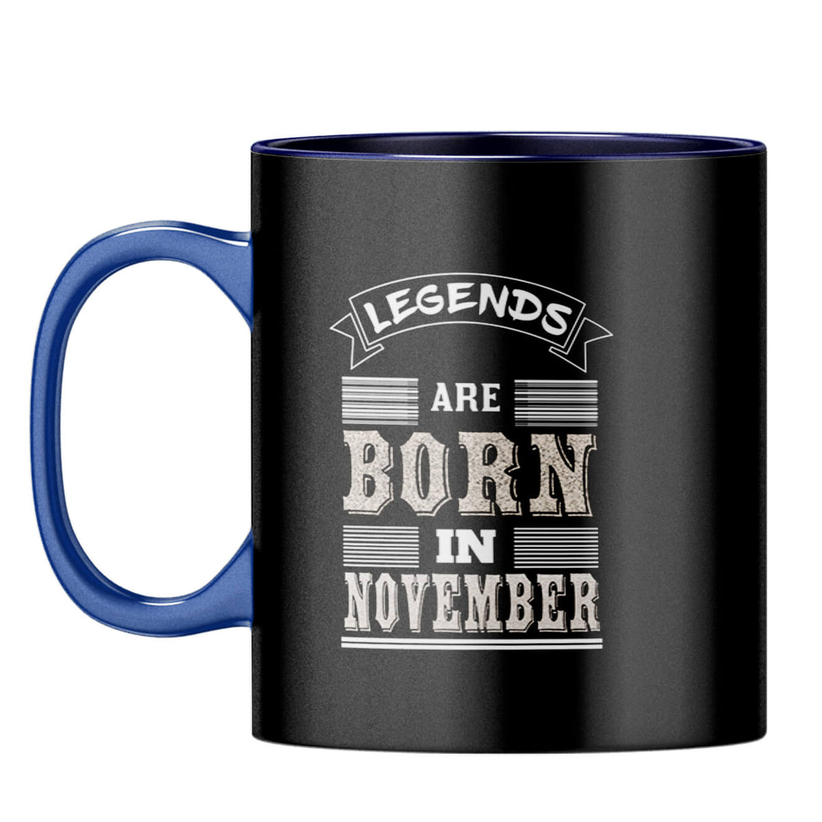 Legends Born in November Coffee Mug Dark Blue