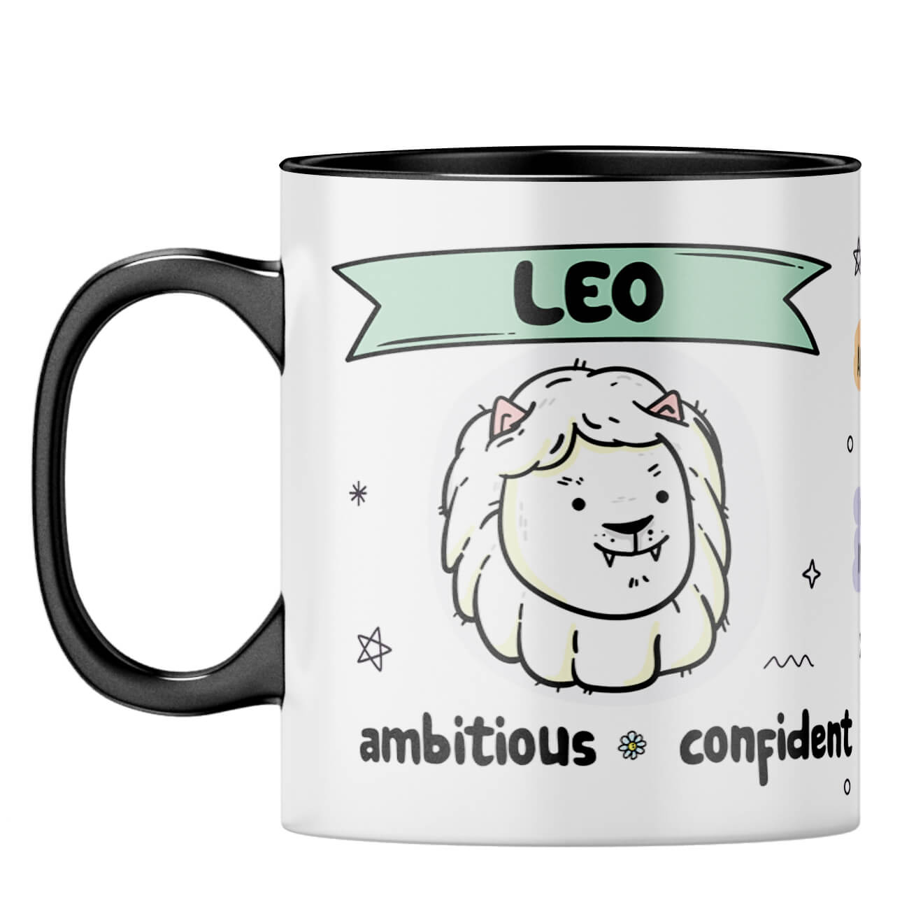Leo Coffee Mug Black