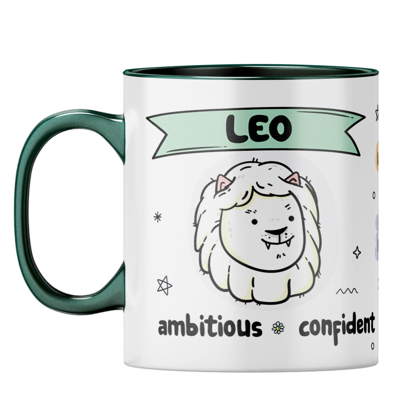 Leo Coffee Mug Dark Green