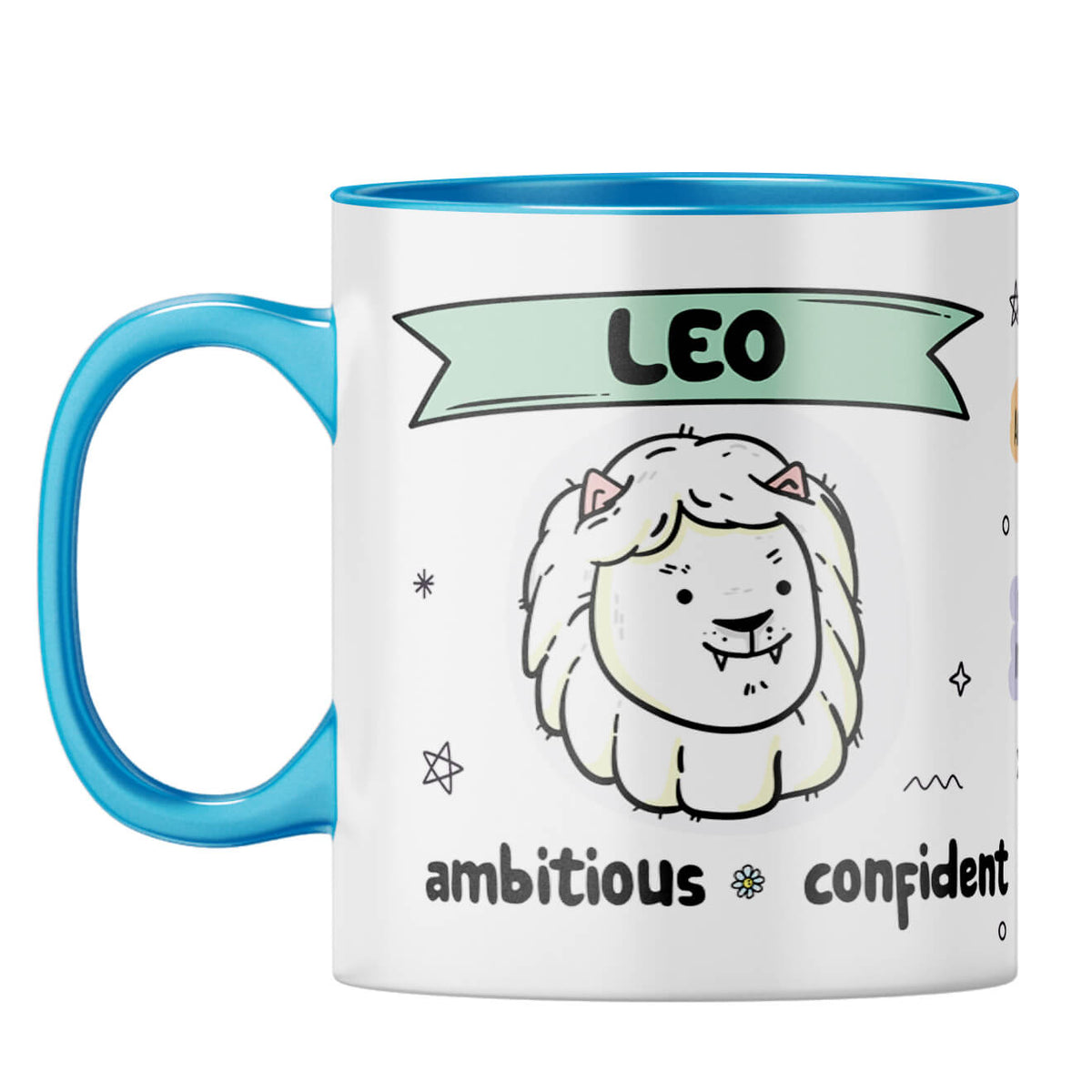 Leo Coffee Mug Light Blue