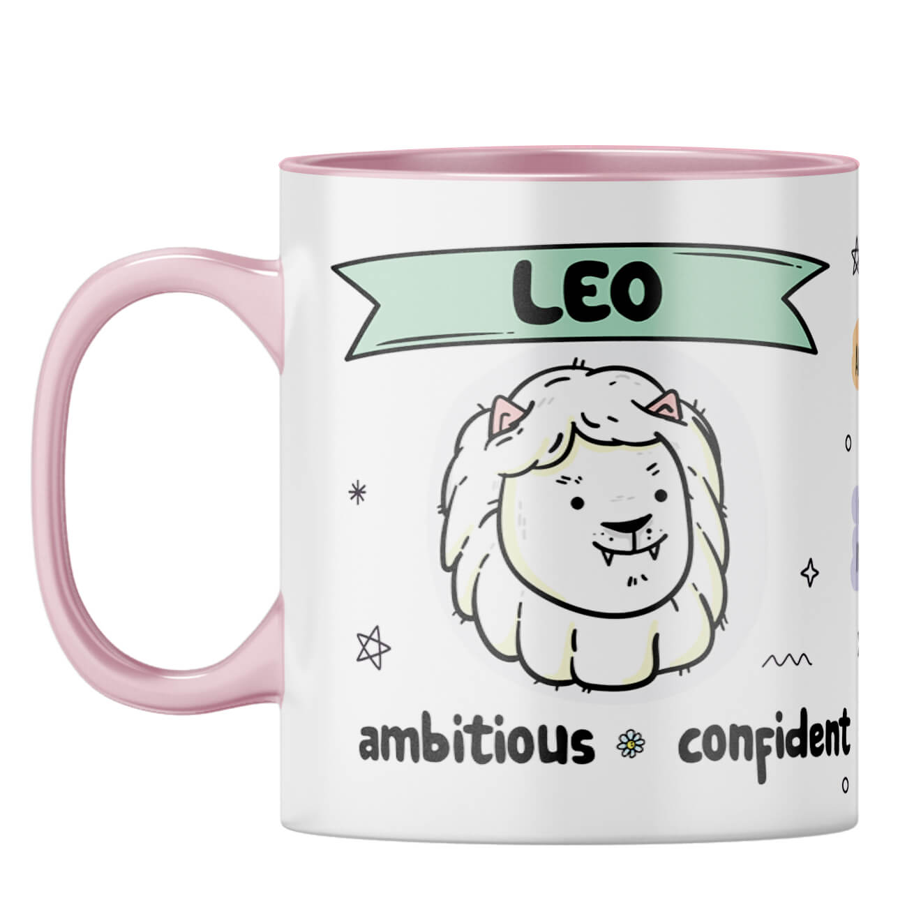 Leo Coffee Mug Pink