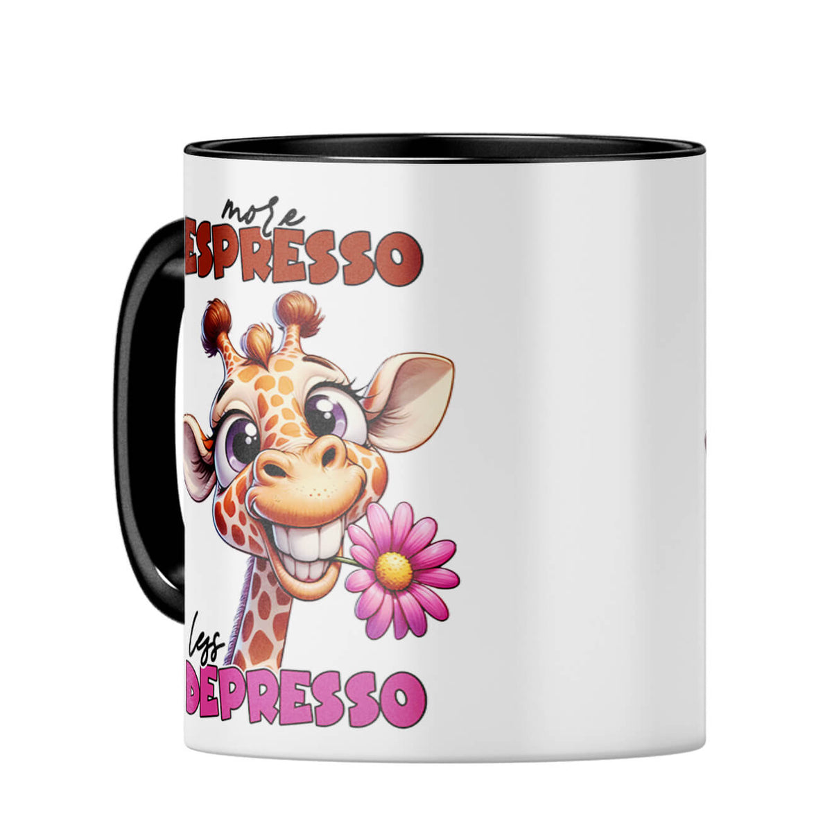Less Depresson Coffee MugC-Black