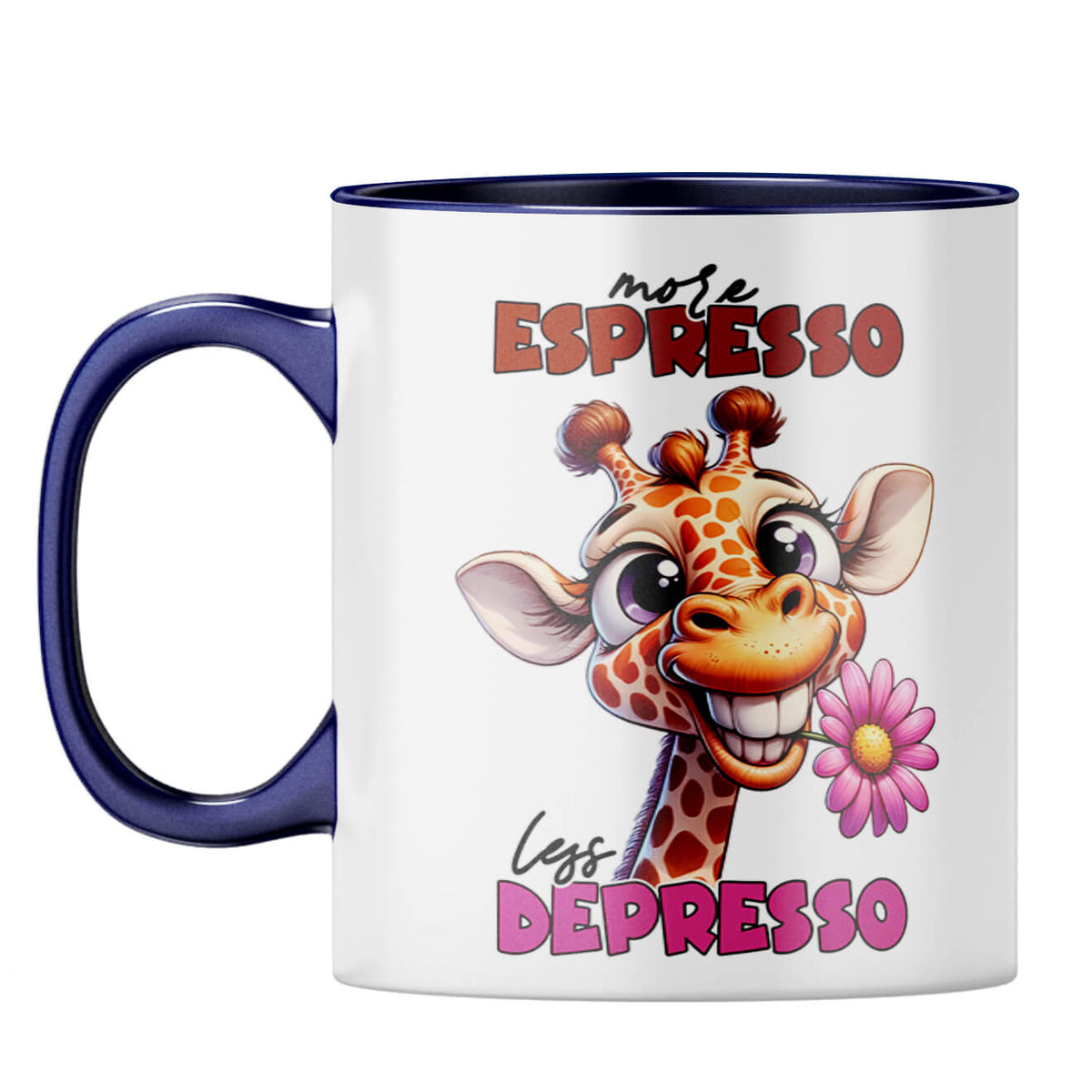 Less Depresson Coffee Mug Dark Blue