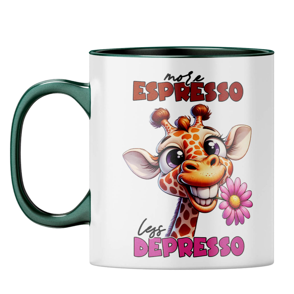 Less Depresson Coffee Mug Dark Green