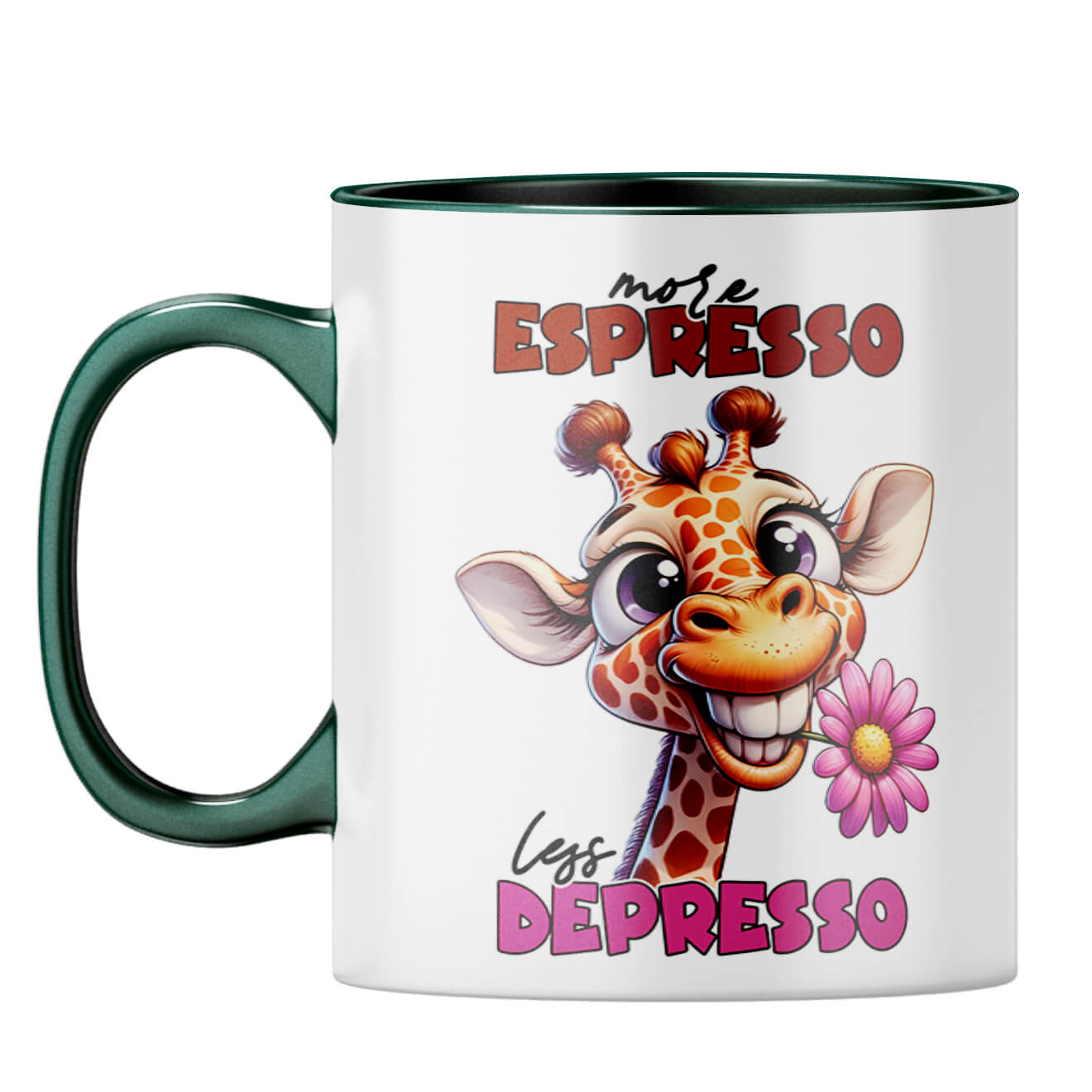 Less Depresson Coffee Mug Dark Green