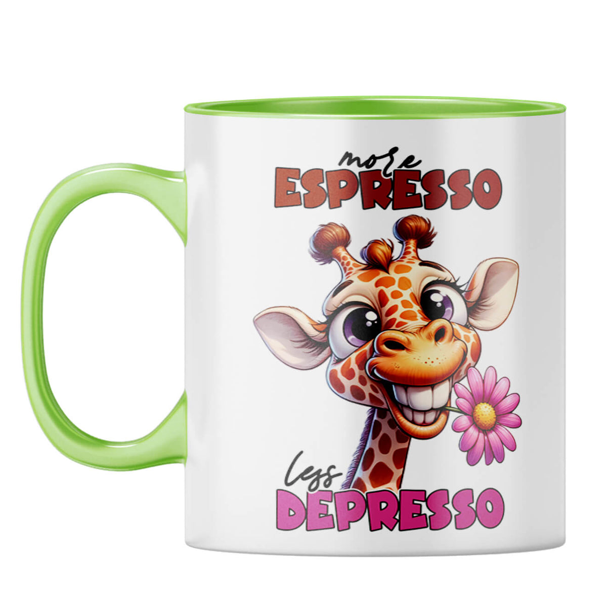 Less Depresson Coffee Mug Light Green
