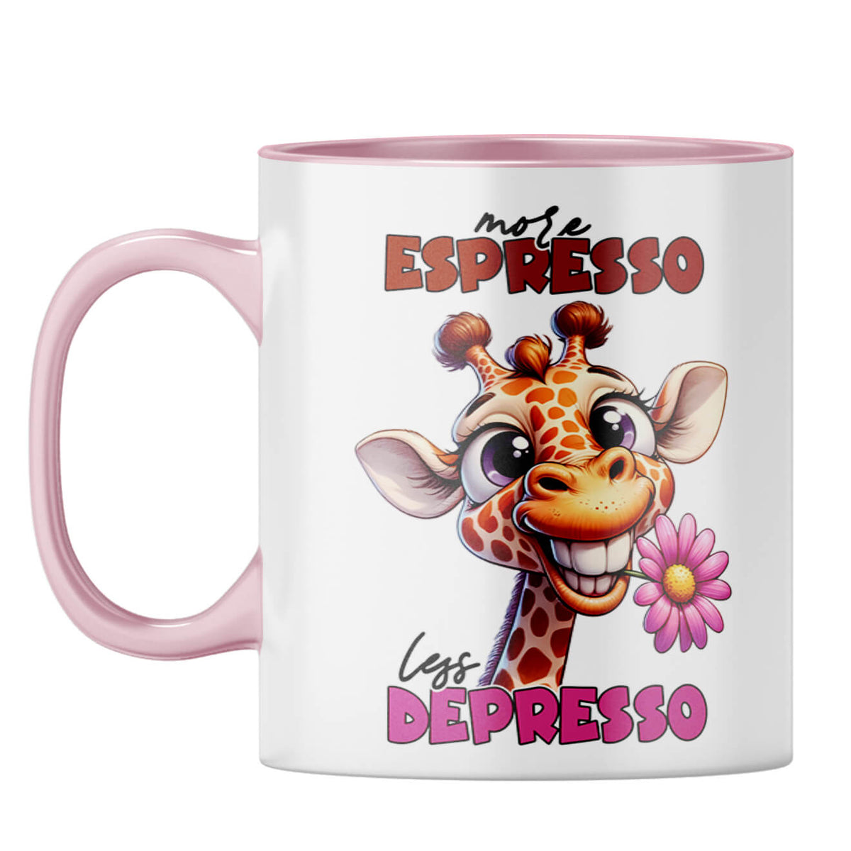 Less Depresson Coffee Mug Pink