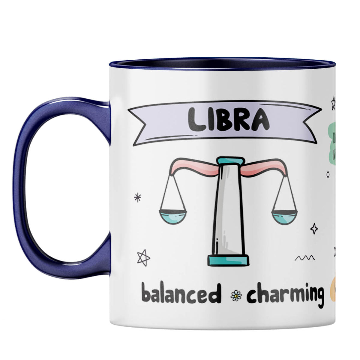 Libra Coffee Mug Dark Blue