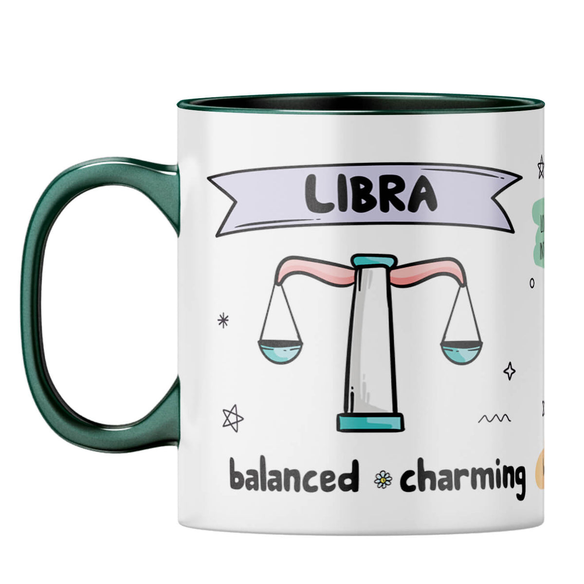 Libra Coffee Mug Dark Green