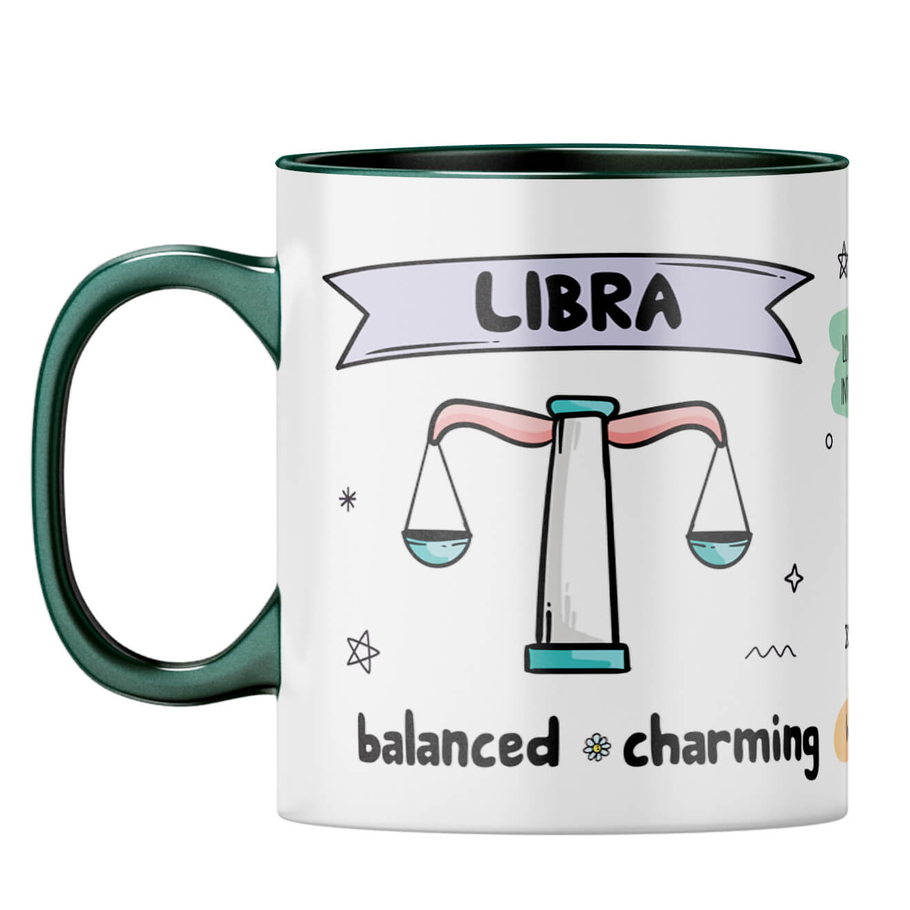 Libra Coffee Mug Dark Green