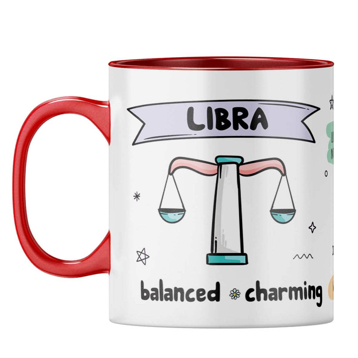 Libra Coffee Mug Red