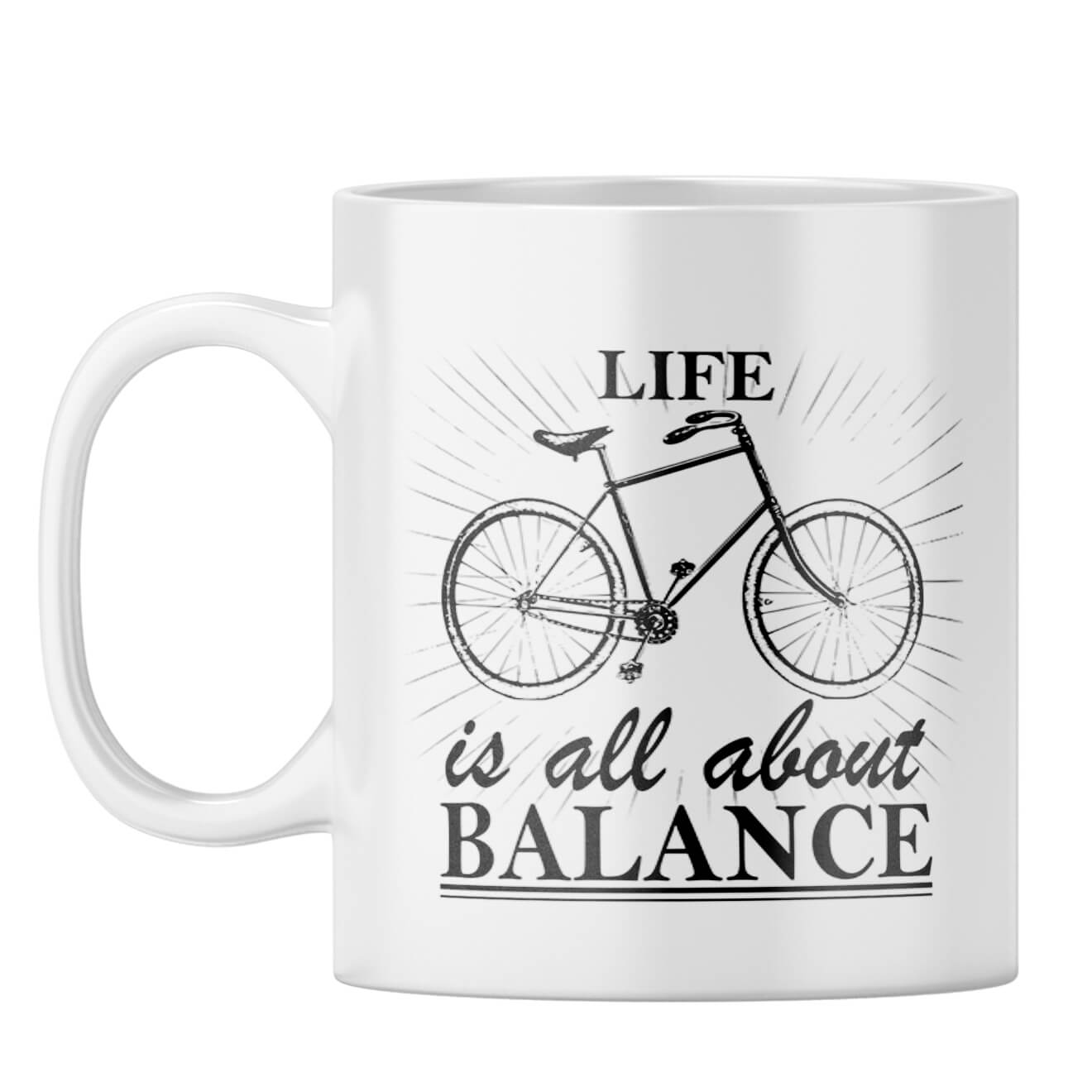 Life Is Balance Coffee Mug White