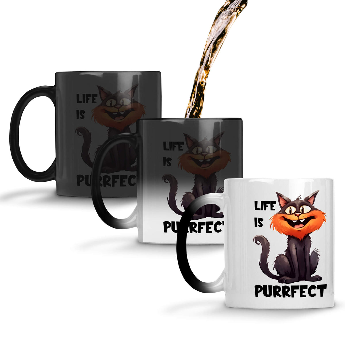 Life is Purrfect Coffee Mug Magic