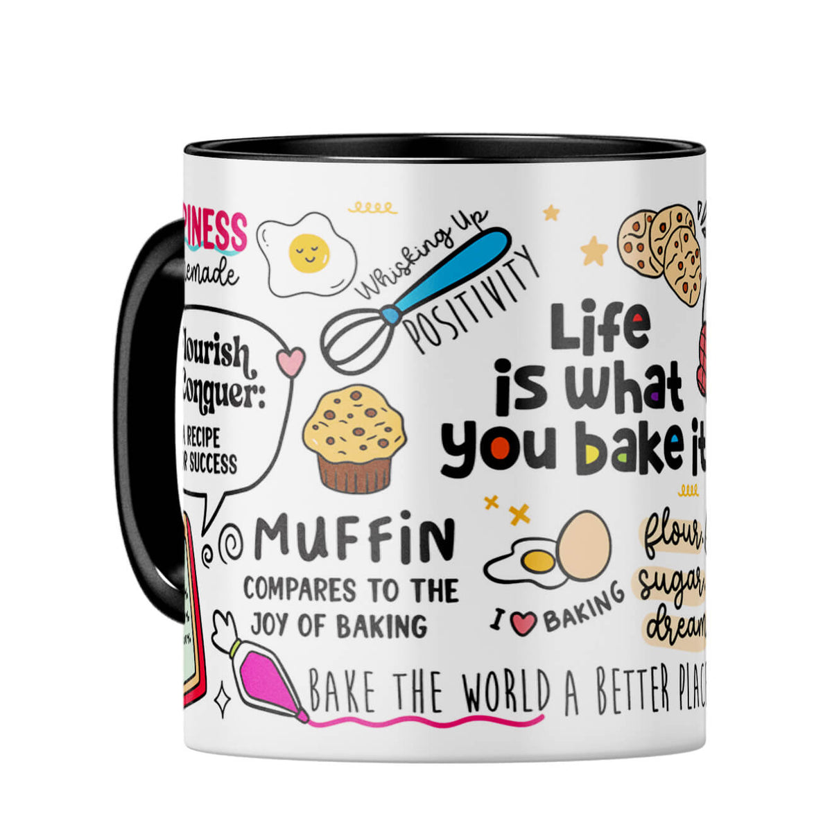 Life is What You Bake It Coffee MugC-Black