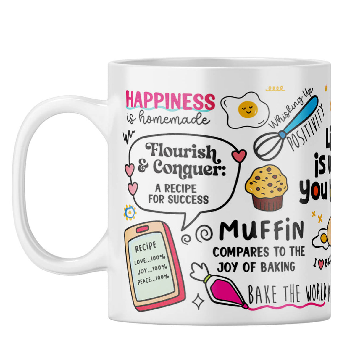 Life is What You Bake It Coffee Mug White