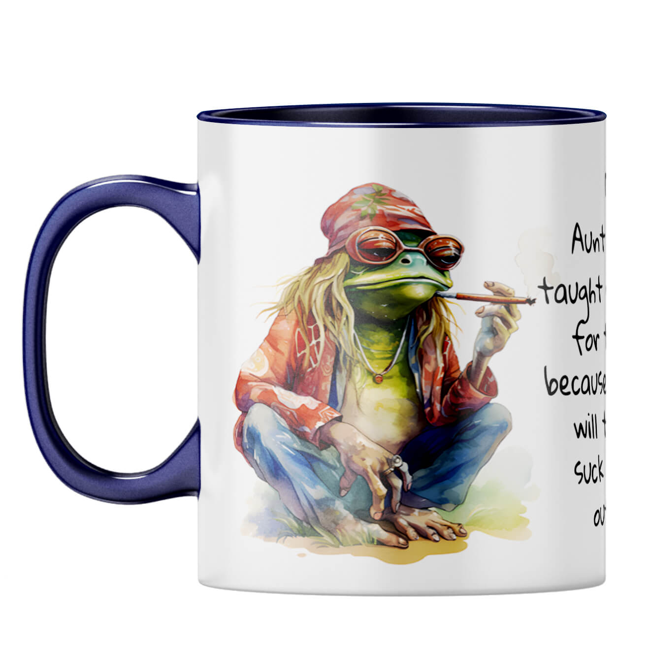 Live for Today Coffee Mug Dark Blue