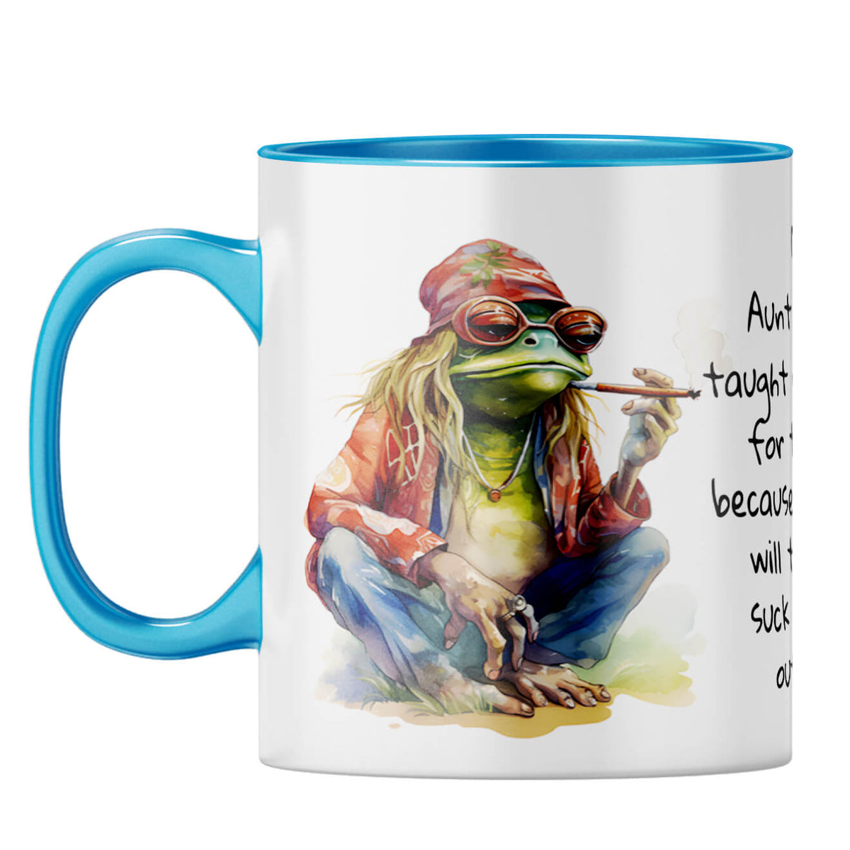 Live for Today Coffee Mug Light Blue