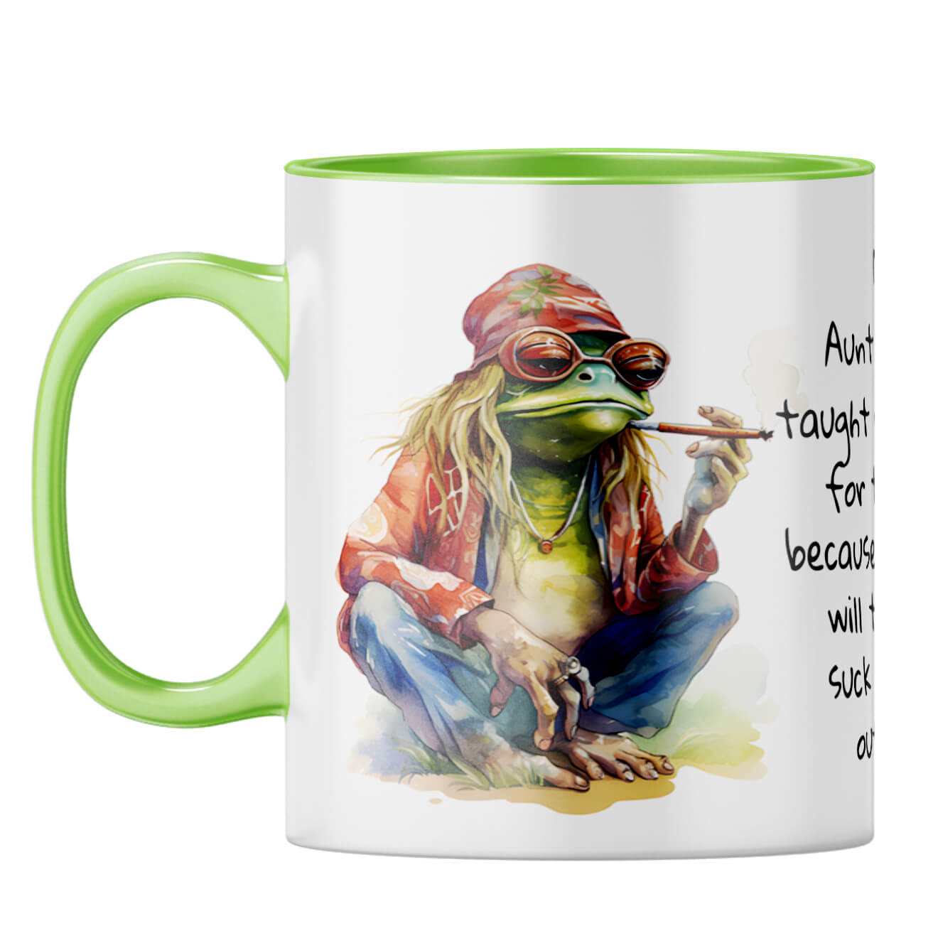 Live for Today Coffee Mug Light Green