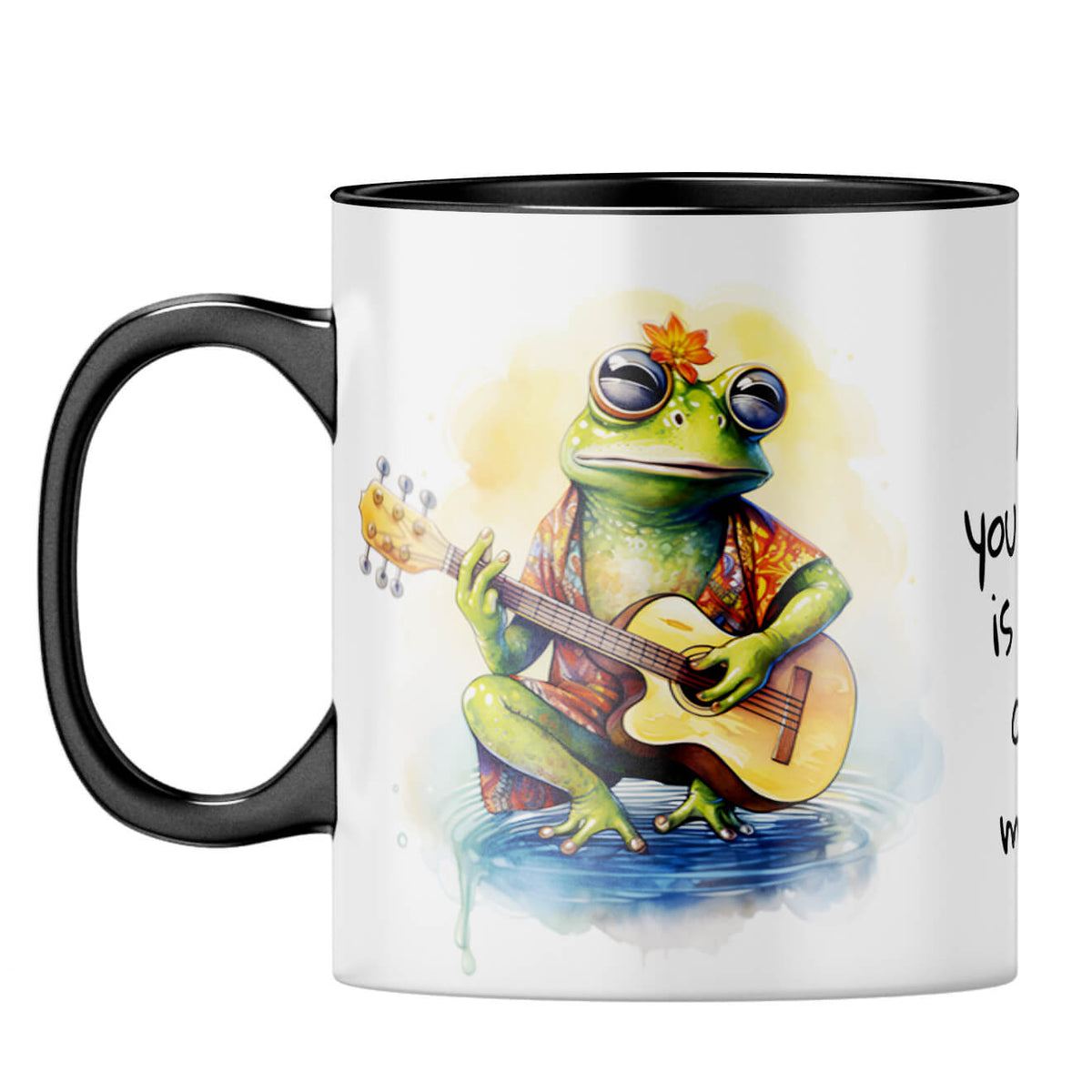 Love and Music Coffee Mug Black