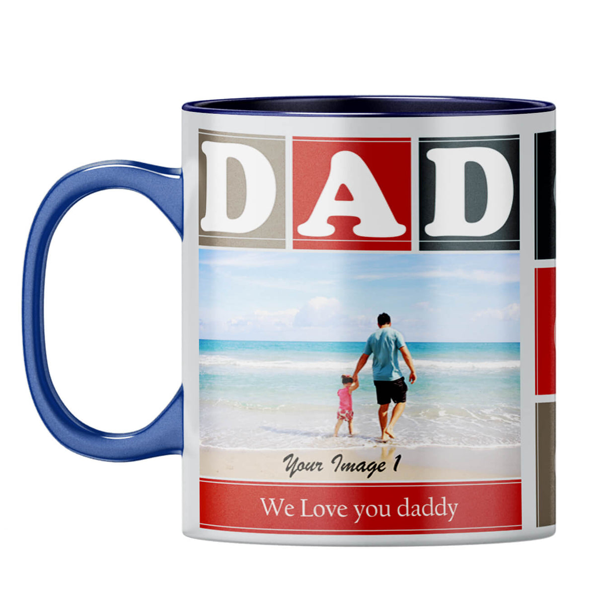 Love Dad Coffee Mug Dark Blue