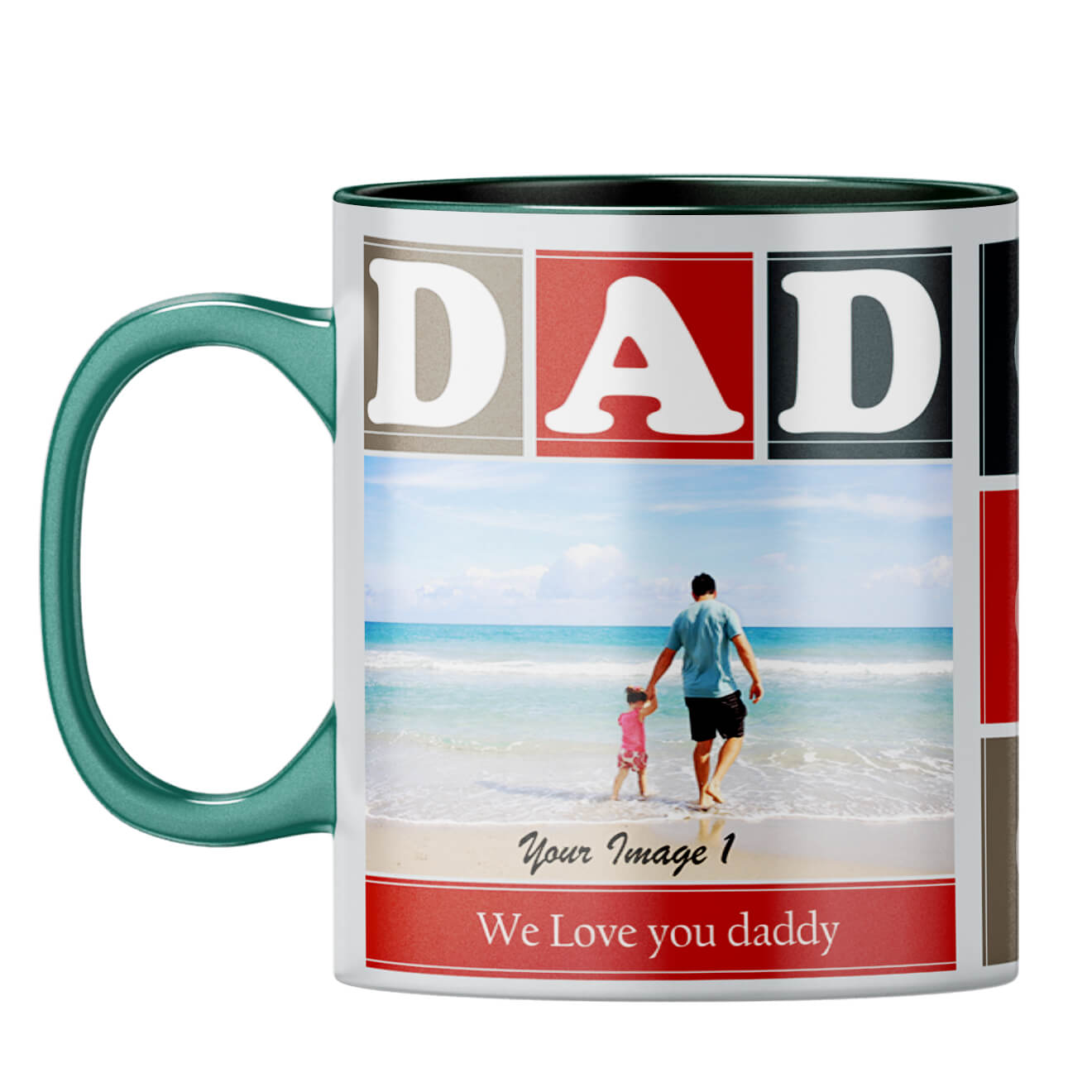 Love Dad Coffee Mug Dark Green