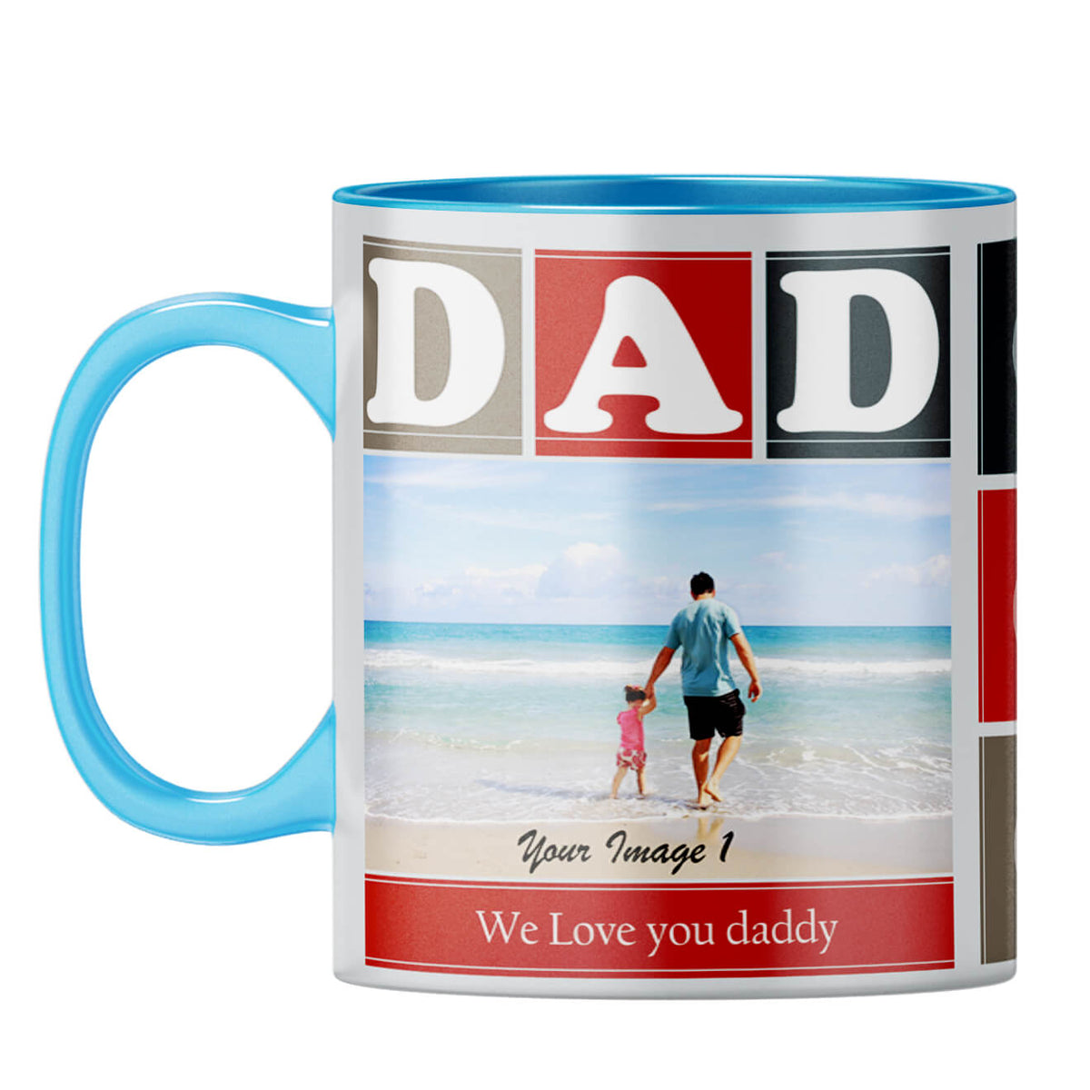 Love Dad Coffee Mug Light Blue