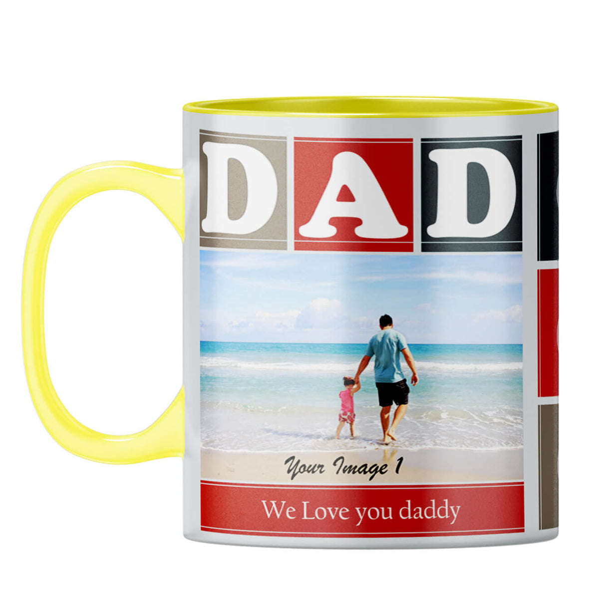 Love Dad Coffee Mug Yellow