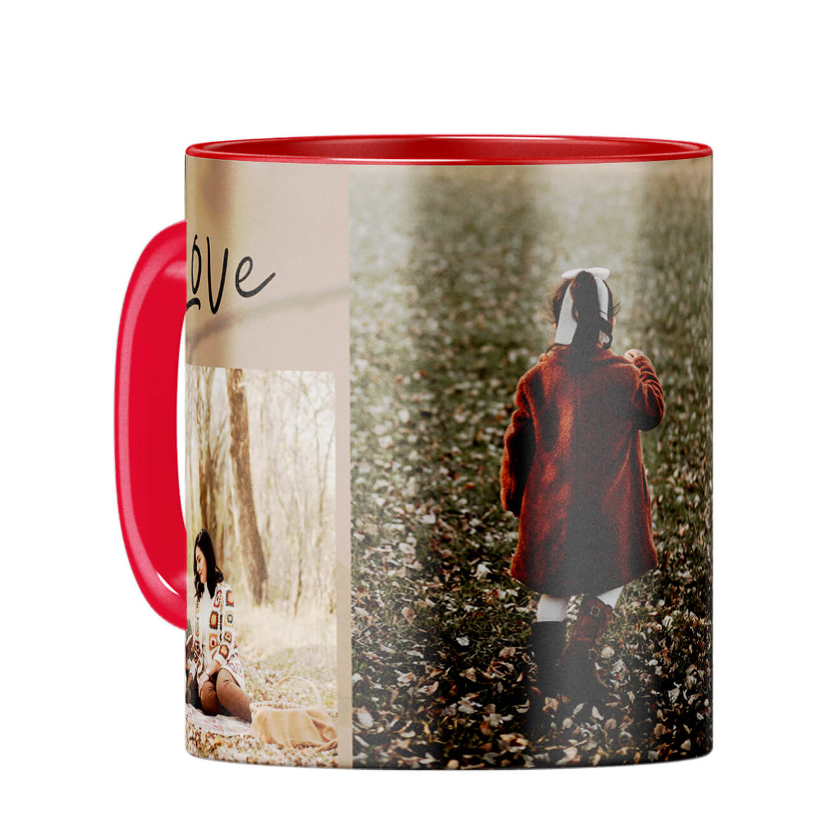 Love Family Coffee Mug Red