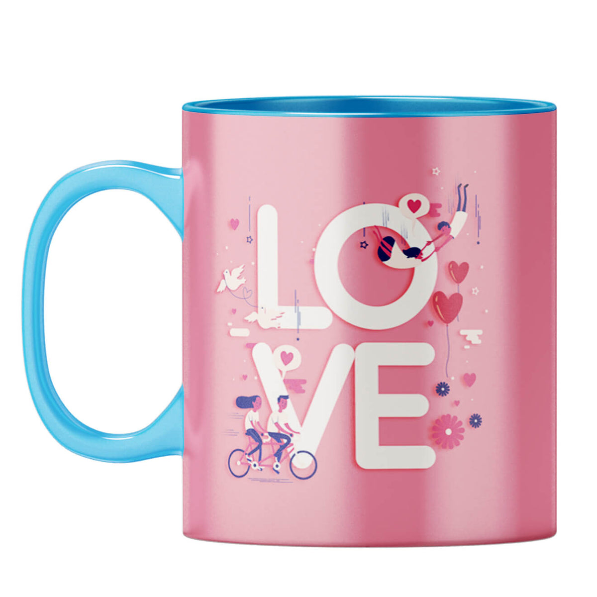 Love For Your Valentine Coffee Mug Light Blue
