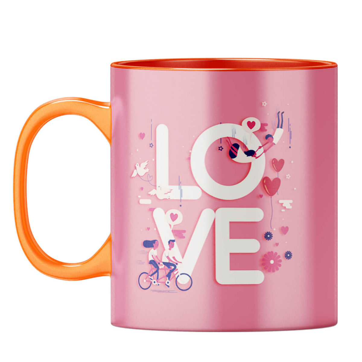 Love For Your Valentine Coffee Mug Orange