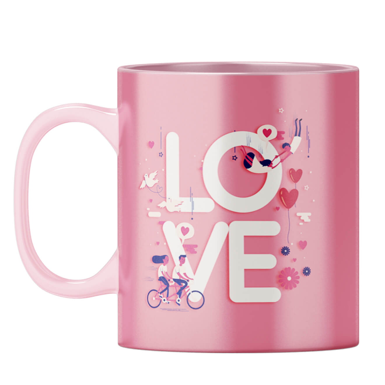 Love For Your Valentine Coffee Mug Pink