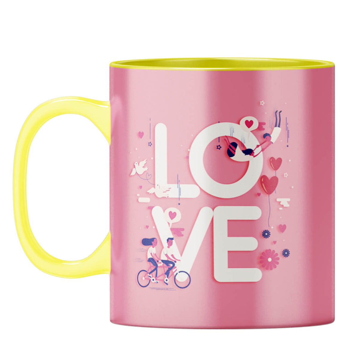Love For Your Valentine Coffee Mug Yellow