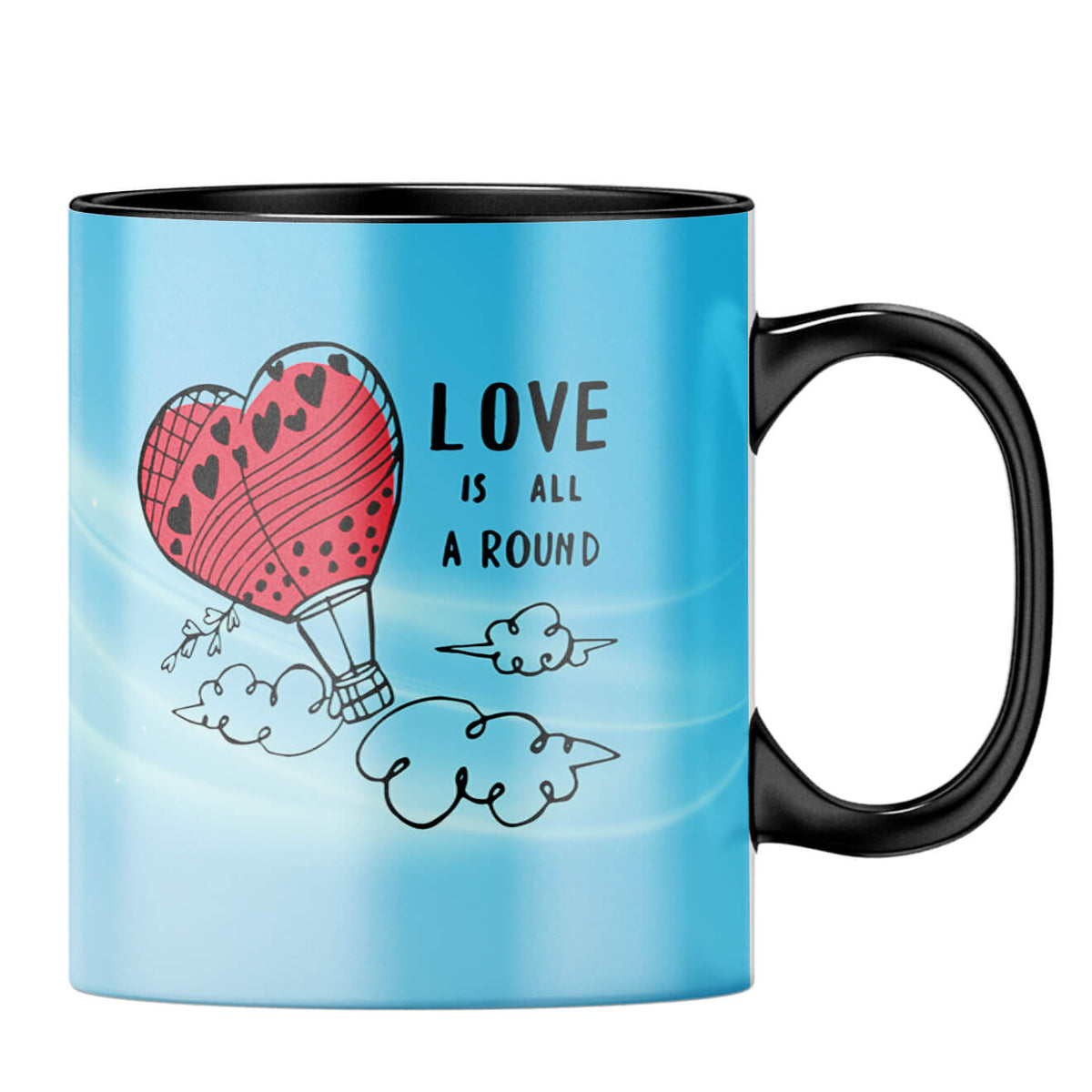 Love is all around Coffee MugB-Black