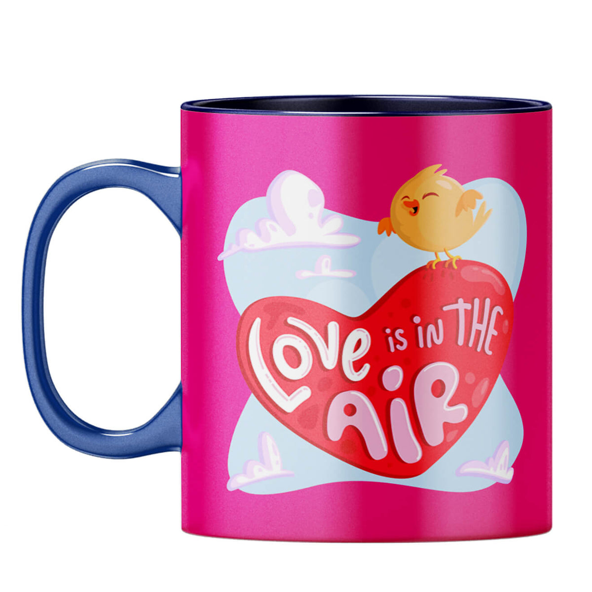 Love is in the air Coffee Mug Dark Blue